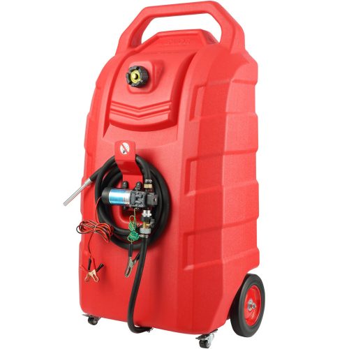  Fuel Caddy, 32 gallon, kerekes hordozható dízeltartály, 12V DC automata szivattyú